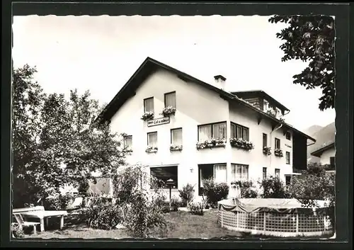 AK Oberstdorf / Allgäu, Haus Columbus mit Pool