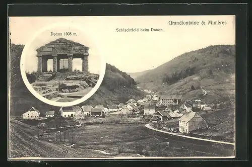 AK Donon, Schlachtfeld beim Donon, Grandfontaine & Minières