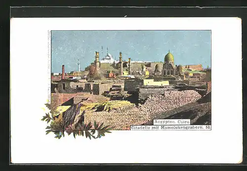 AK Cairo, Citadelle mit Mamelukengräbern