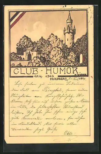 Künstler-AK Friedberg, Club-Humor