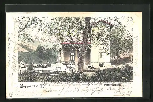AK Boppard /Rhein, Gasthaus Peternachthal