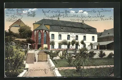 AK Pfalzel /Trier, Restaurant zur Klosterschenke
