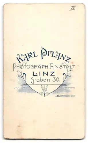 Fotografie Karl Pflanz, Linz, Graben 30, Portrait bürgerlicher Herr mit Vollbart