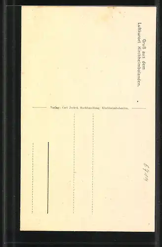 AK Kirchheimbolanden, Roter Turm am frühen Abend