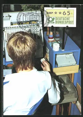 AK Wiesbaden, Automaten-Postwertzeichen, Ausgaben der Schalterterminals