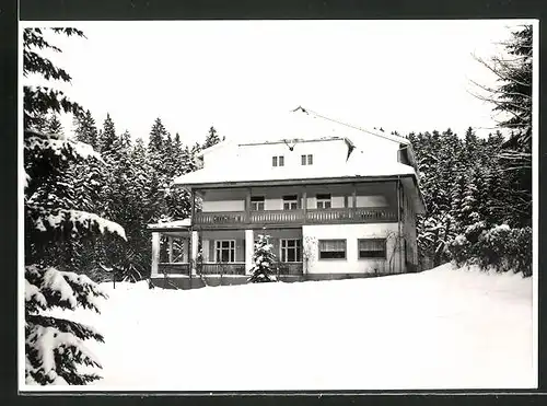 AK Bad Berneck, Haus Rapp in der Siemensstrasse 1 im Winter