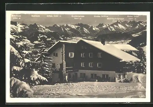 AK Sonthofen / Allgäu, Hotel Allgäuer Berghof im Winter