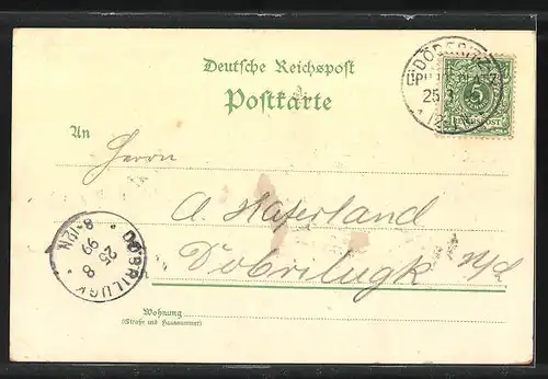 Lithographie Döberitz, Totalansicht des Truppenübungsplatzes