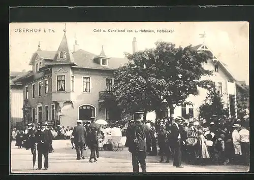 AK Oberhof i. Th., Café und Konditorei von L. Hofmann