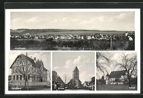AK Hirrlingen, Schulhaus, Kirche, Schloss
