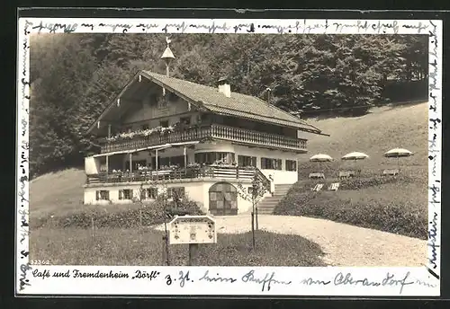 AK Oberaudorf a. Inn, Cafe und Fremdenheim Dörfl