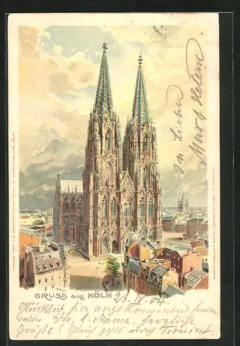 Lithographie Köln, Kölner Dom