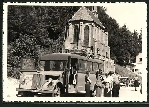 Fotografie Bus, Reisebus-Omnibus Internationales Reisebus-Unternehmen Franz Helbig