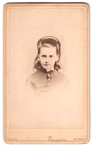 Fotografie A. Weck, Boppard, Portrait junges Mädchen mit moderner Frisur
