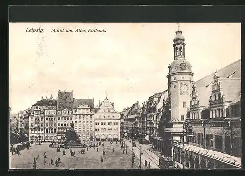 AK Leipzig, Altes Rathaus am Markt