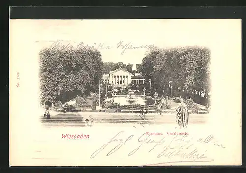 AK Wiesbaden, Vorderseite des Kurhauses