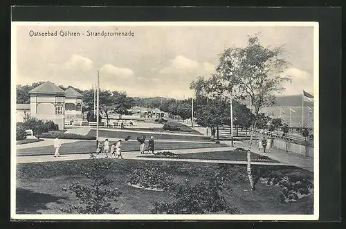 AK Göhren, Die Strandpromenade