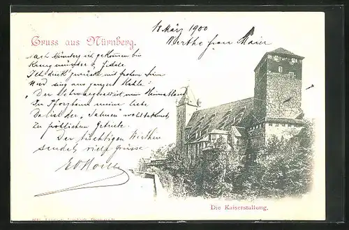 AK Nürnberg, Die Kaiserstallung