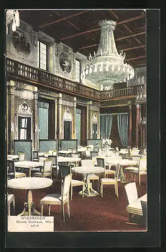 AK Wiesbaden, Neues Kurhaus, Weinsalon