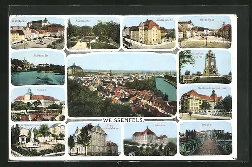 AK Weissenfels, Kreis-Ständehaus, Seminar, Stadtgarten