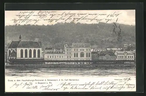AK Boppard a. Rh., Haushaltungs-Pensionat d. Schwetern d. hl. Carl Borromäus