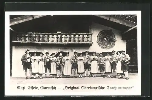 AK Garmisch, Oberbayrische Trachtengruppe, Nazl Eisele
