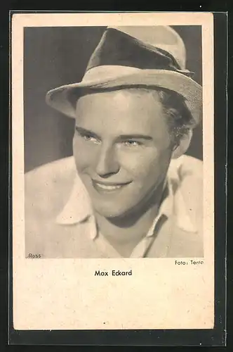 AK Schauspieler Max Eckard, mit Hut