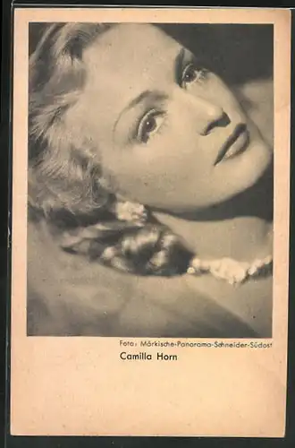 AK Schauspielerin Camilla Horn im Portrait