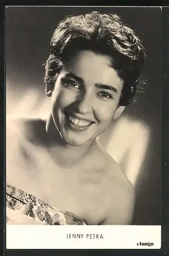 AK Schauspielerin Jenny Petra mit freundlichem Lächeln im Portrait