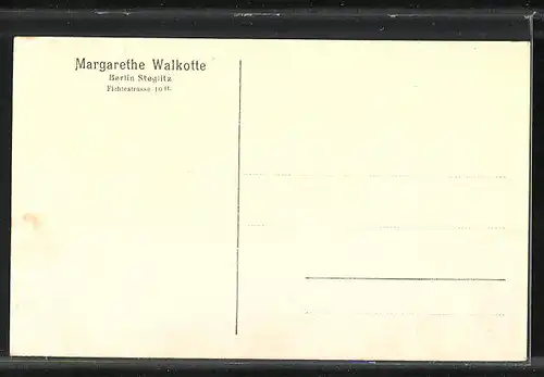 AK Schauspielerin Margarethe Walkotte auf Chaiselongue