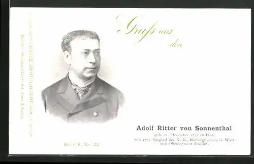 AK Schauspieler Adolf Ritter von Sonnenthal