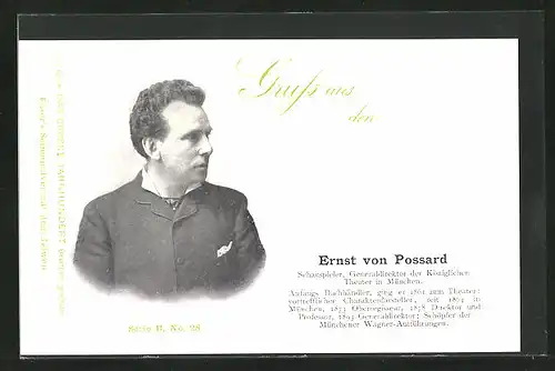 AK Schauspieler Ernst von Possard