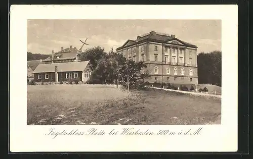 AK Wiesbaden, Jagdschloss Platte