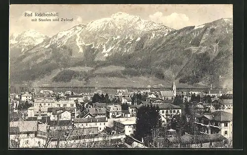 AK Bad Reichenhall, Panorama mit Staufen und Zwiesel