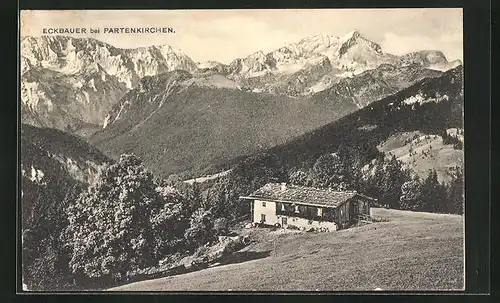 AK Partenkirchen, Gasthaus Eckbauer