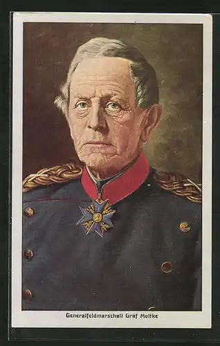 AK Generalfeldmarschall Graf Moltke in Uniform