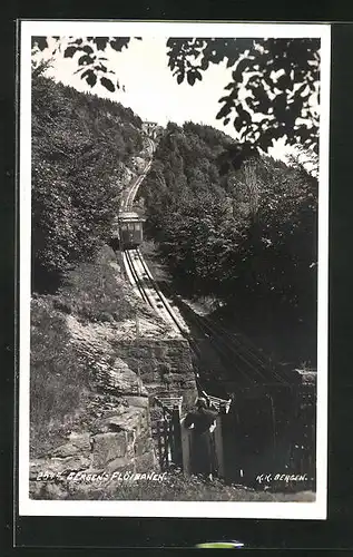 AK Bergen, Flöibanen, am Fusse der Bergbahn