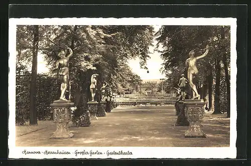 AK Hannover-Herrenhausen, Grosser Garten & Gartentheater
