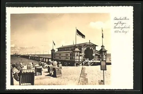 AK Binz auf Rügen, Landungsbrücke