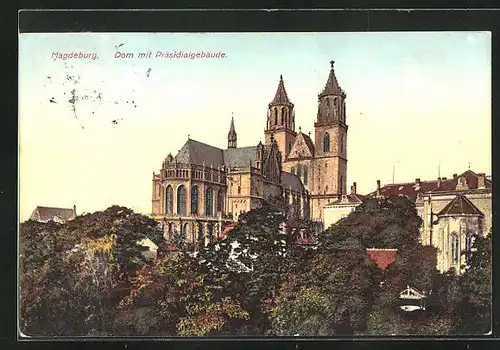 AK Magdeburg, Dom mit Präsidialgebäude