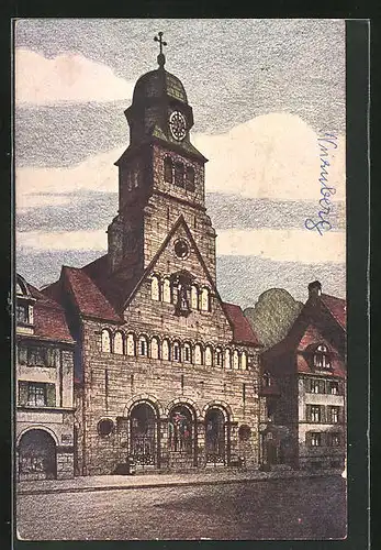 Künstler-AK Nürnberg, Projektierte kath. Kirche St. Bonifatius