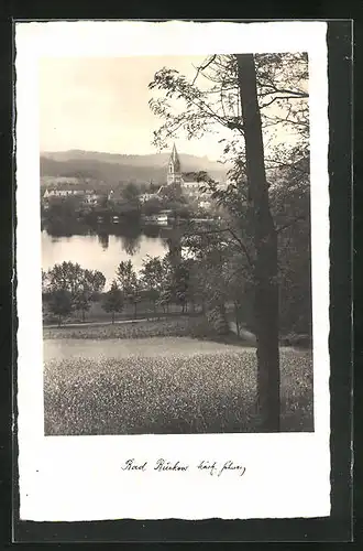 AK Bad Buckow, Teilansicht mit Kirche