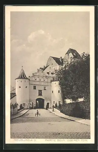 AK Neuburg a. D., Partie beim Oberen Tor