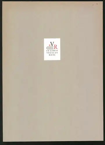 Exlibris Vacslav Rudl, Initialien VR