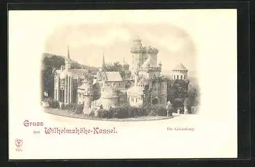 AK Kassel-Wilhelmshöhe, Die Löwenburg