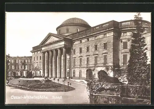 AK Kassel-Wilhelmshöhe, Haupteingang vom Schloss