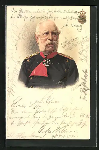 Künstler-AK Ermenegildo Antonio Donadini: König Albert von Sachsen in Uniform