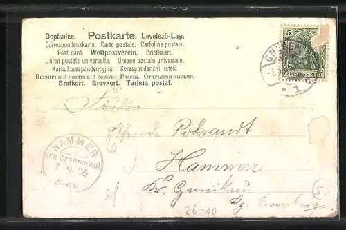Künstler-AK Alfred Mailick: Landschaft mit Kirche und Jesuskreuz