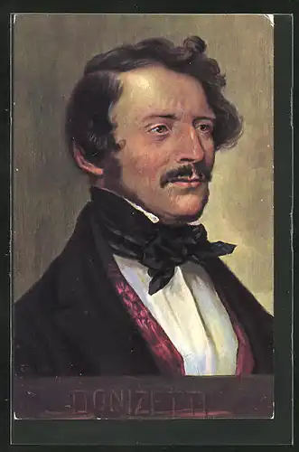 Künstler-AK Portrait des Komponisten Donizetti