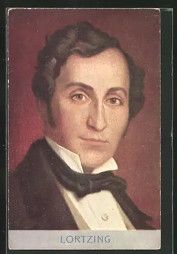 Künstler-AK Portrait des Komponisten Lortzing